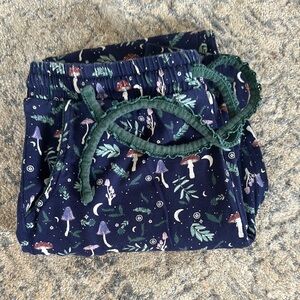 Navy Mushroom Print Sleep Pants